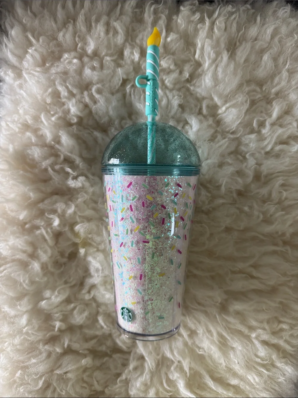 NEW Starbucks 2025 Birthday Cake Dome w/ Sprinkles Tumbler